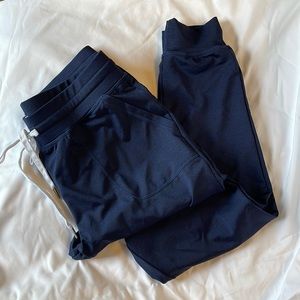 Brand New Never Worn Zyia Navy Blue Silky Joggers Size Small
